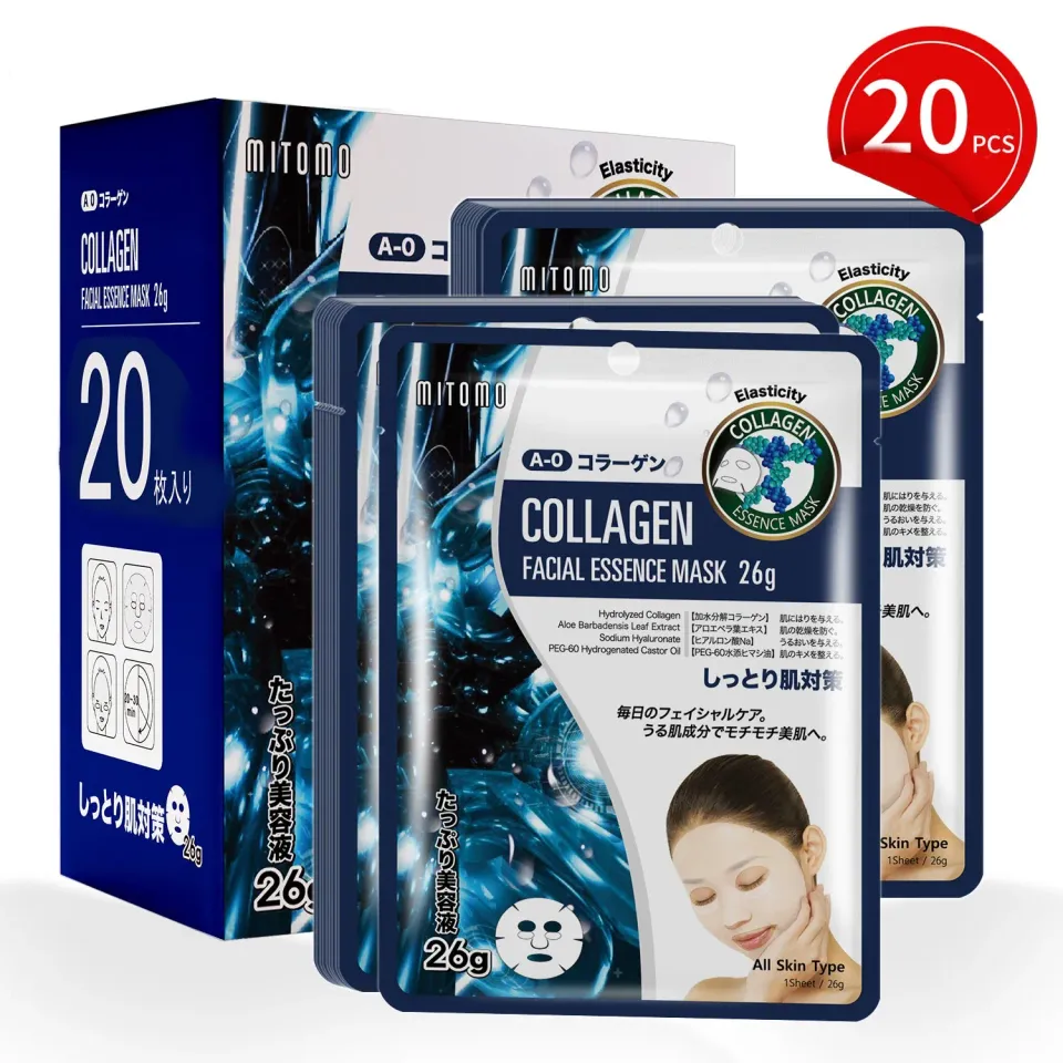 Mitomo MT 512 Collagène masque tissu 20 pièces fermeté