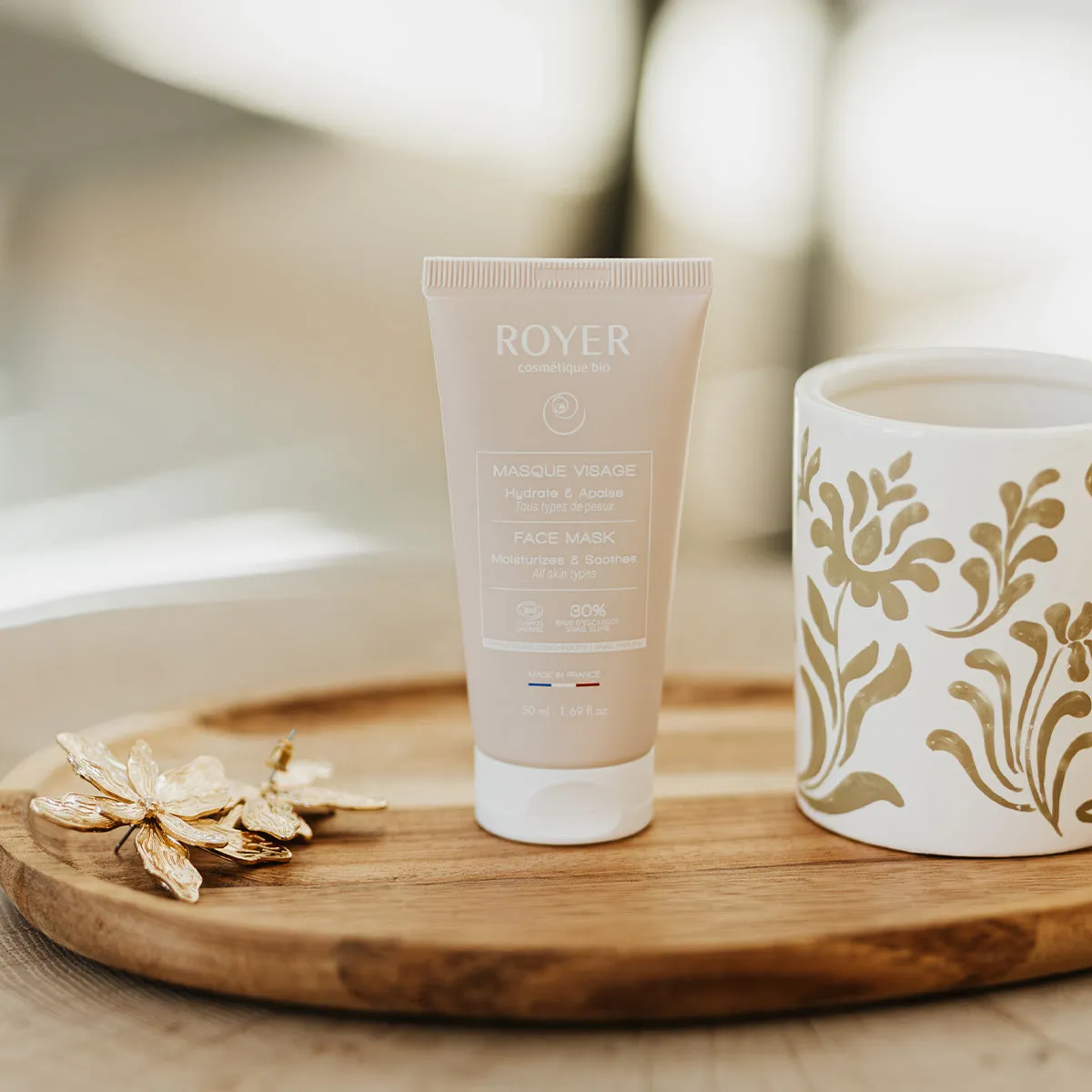 Royer Cosmétique Masque visage bave escargot hydratant réparateur