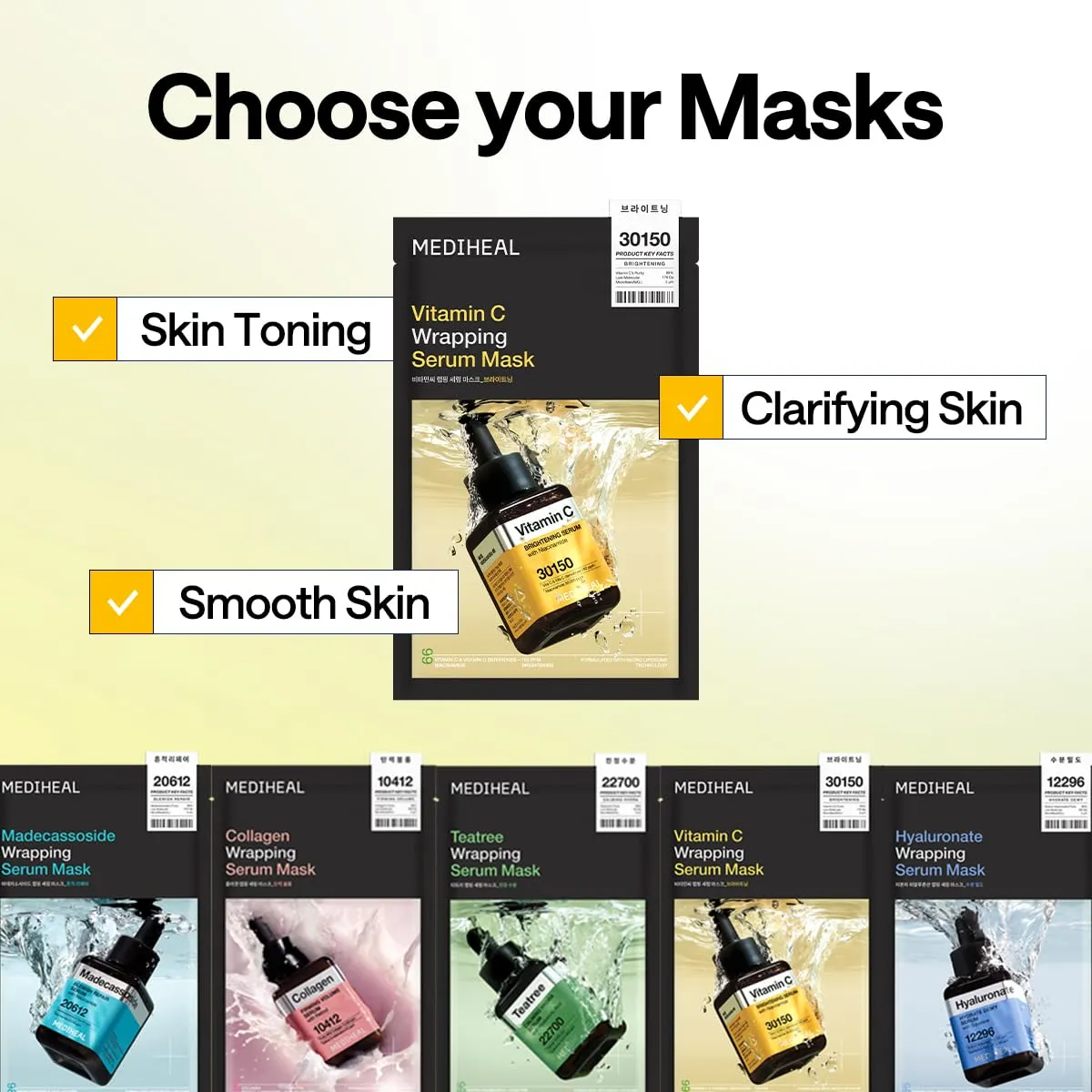 Mediheal Vitamin C Wrapping Serum Mask masque visage x10 éclat