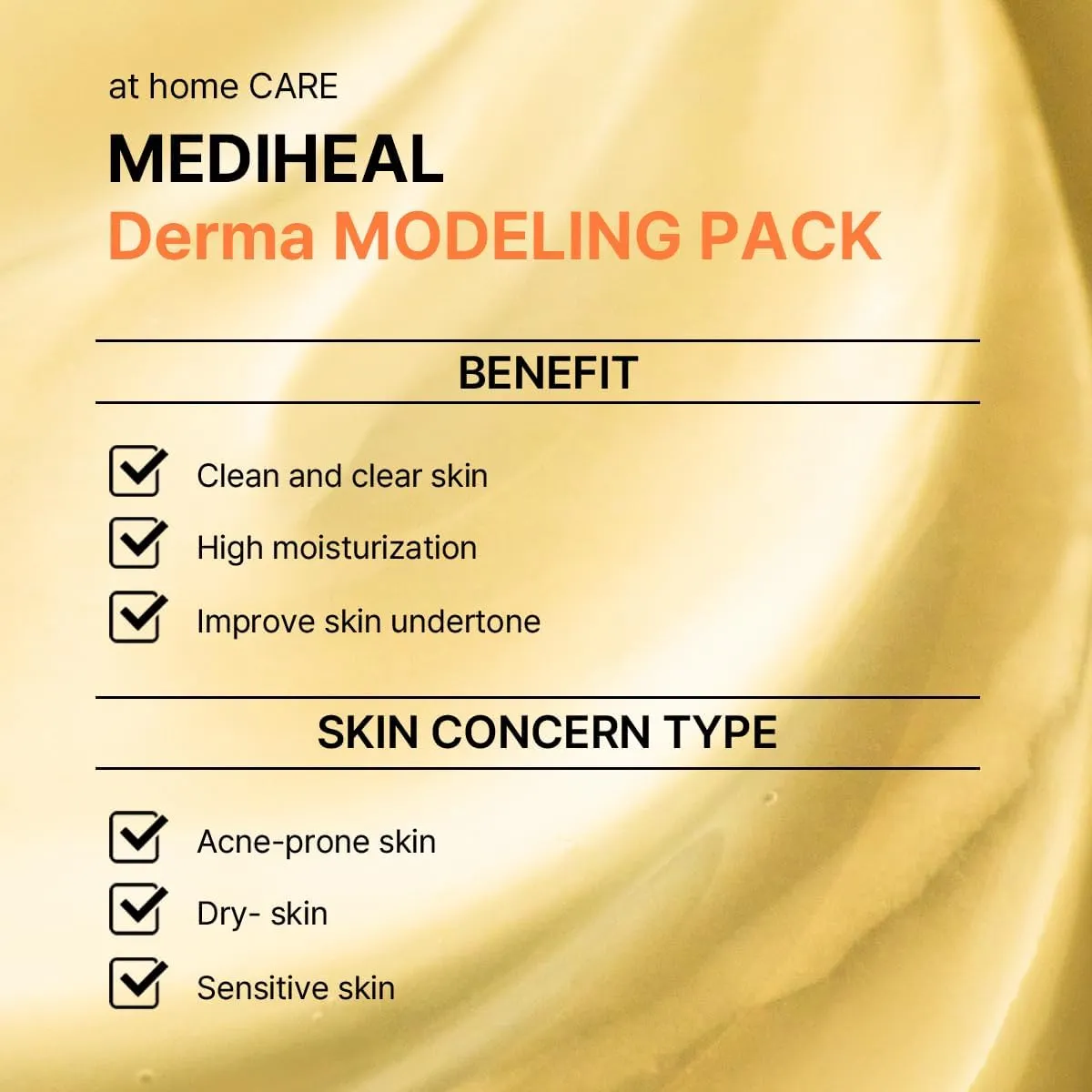 Mediheal Derma Modeling Pack Vitamin masque éclat 1 soin vitamine