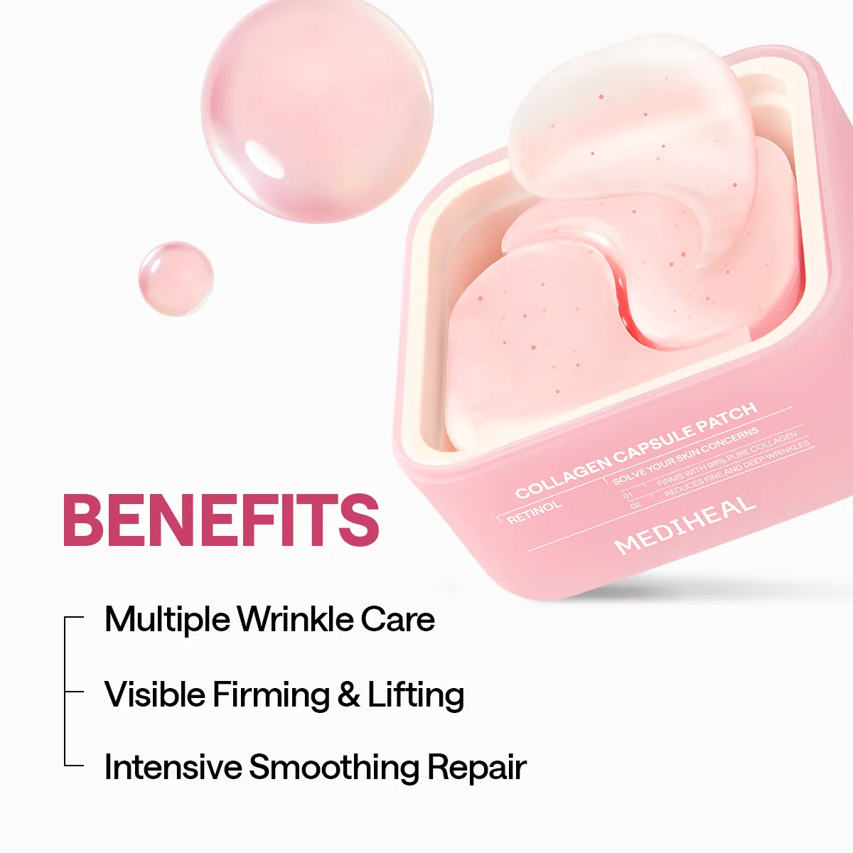 Mediheal Retinol Lifting Capsule patch yeux multi-zones liftant