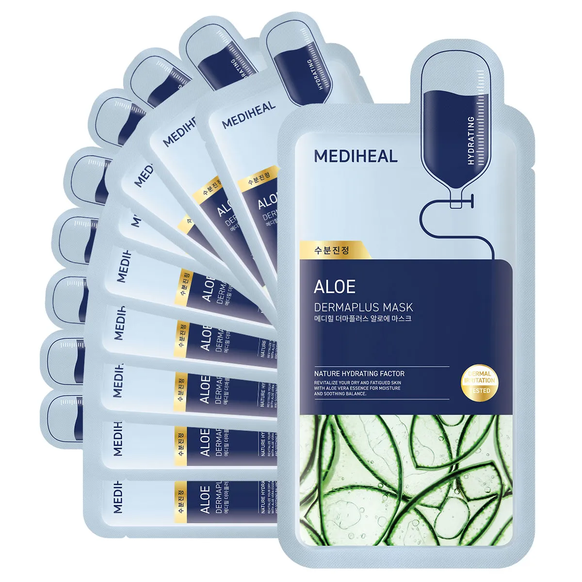 Mediheal Dermaplus Aloe Mask masque visage x10 apaisant