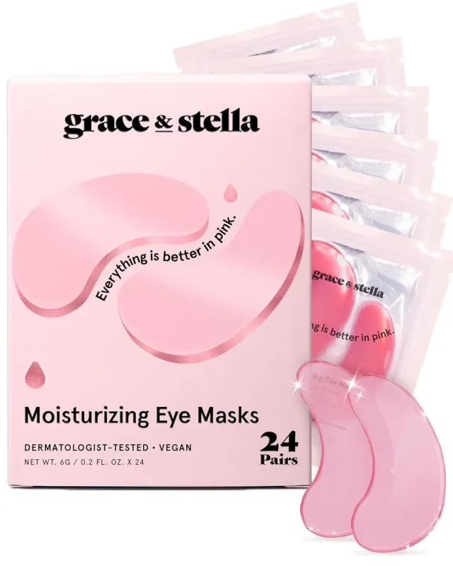 Grace & Stella Pink patchs yeux 24 paires rétinol hydratant