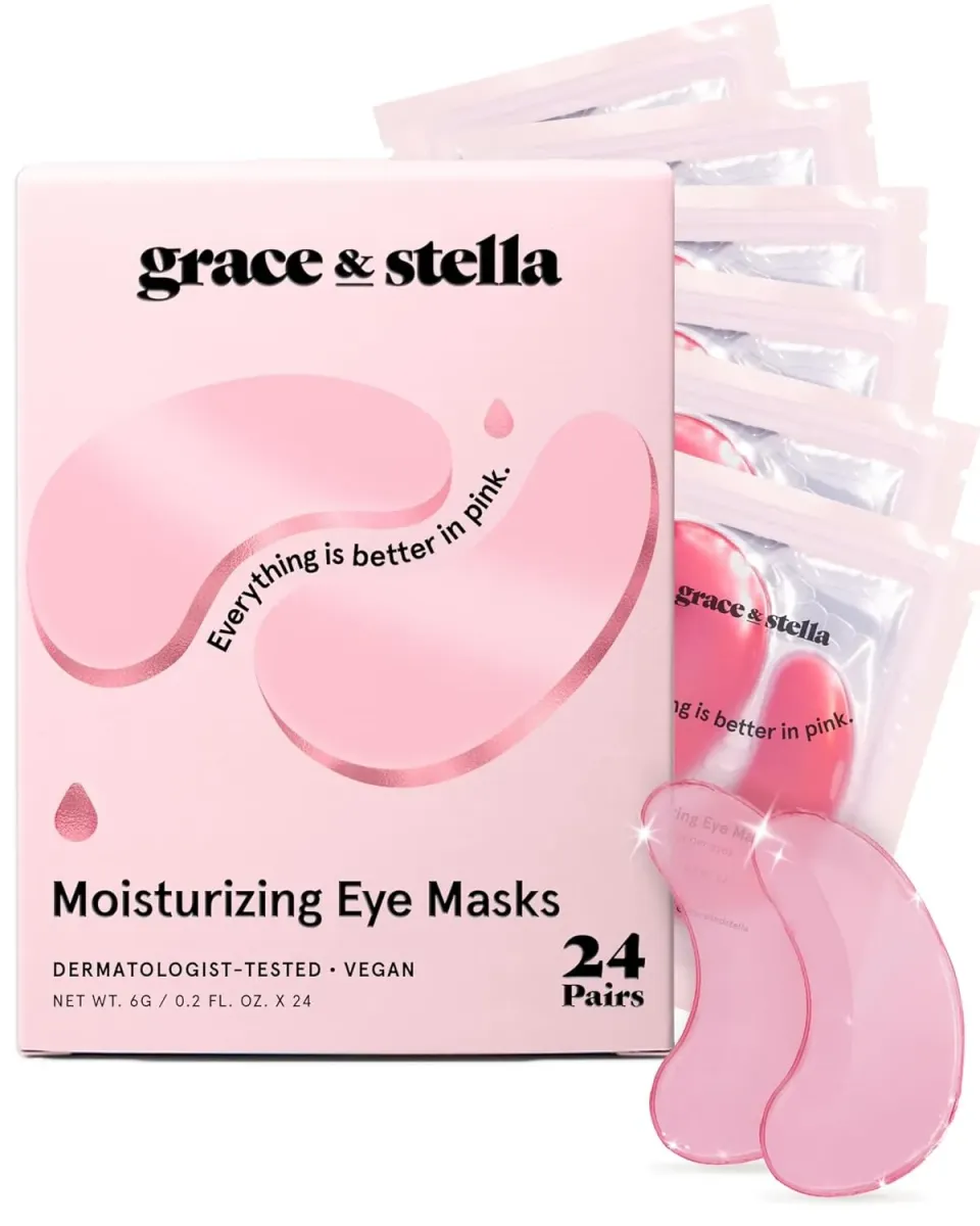 Grace & Stella Pink patchs yeux 24 paires rétinol hydratant