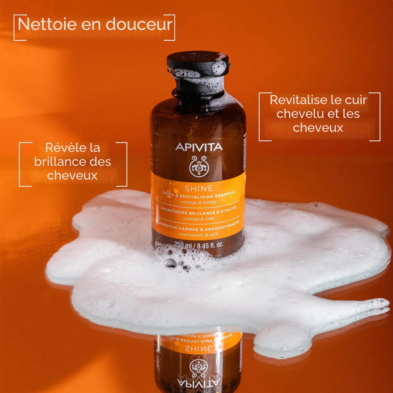 Apivita Shampooing brillance romarin miel revitalisant