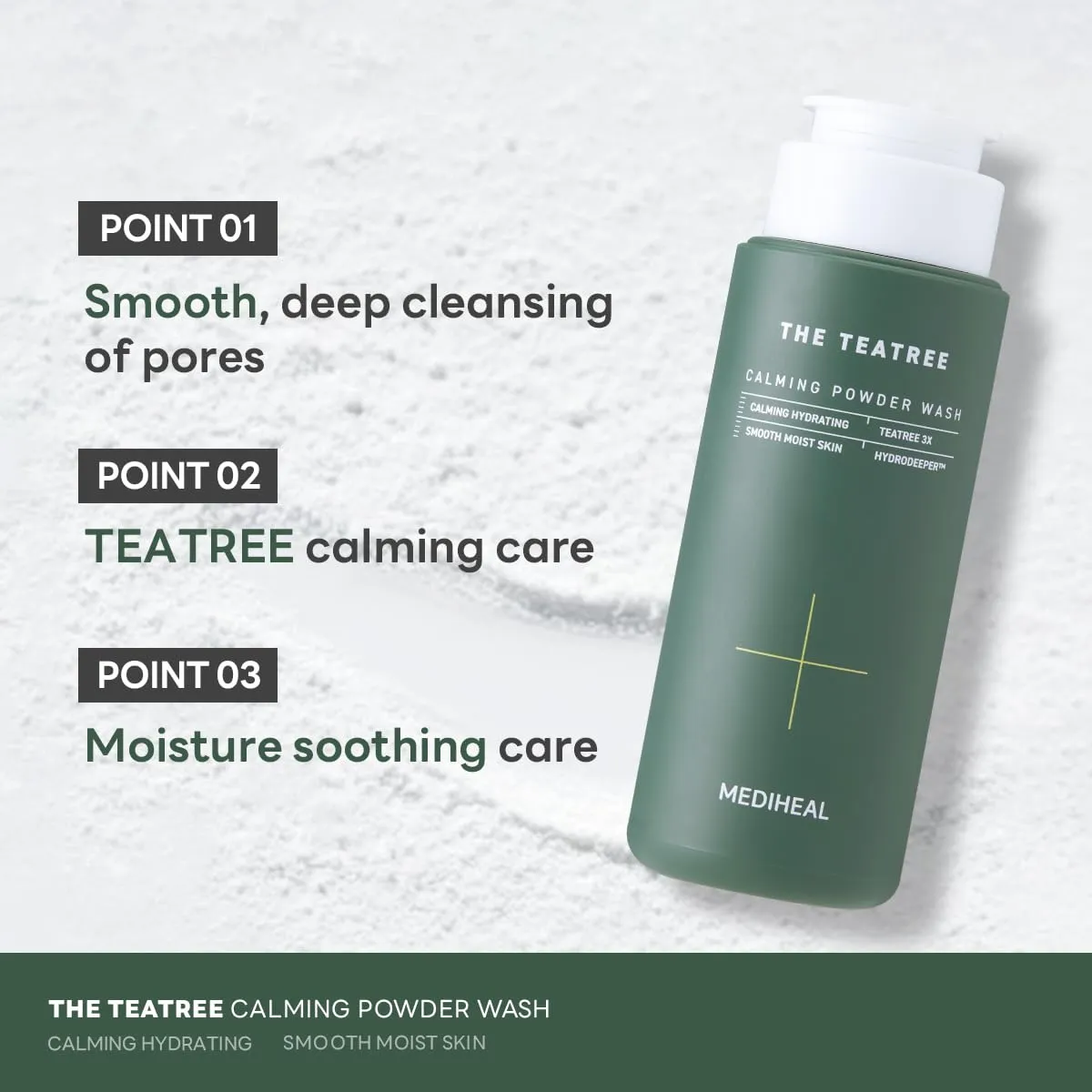 Mediheal Teatree poudre nettoyante tea tree anti-pores dilatés