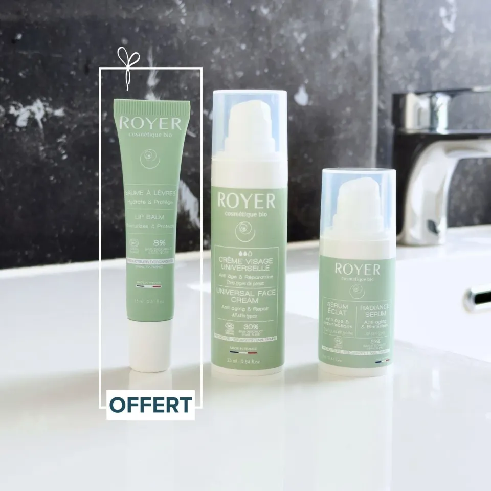 Royer Cosmétique Duo découverte sérum crème visage bave escargot