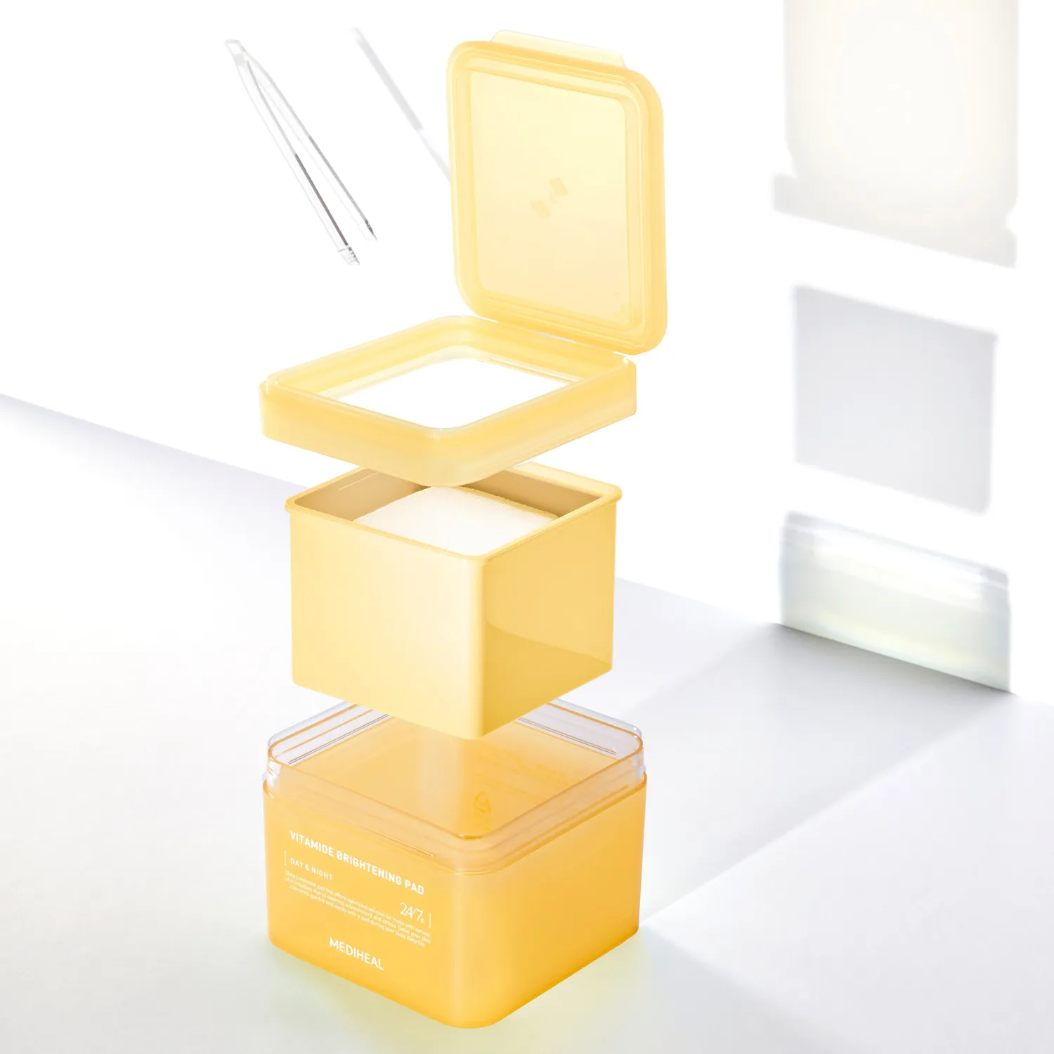 Mediheal Vitamide Brightening Pad recharge 100 pads éclat