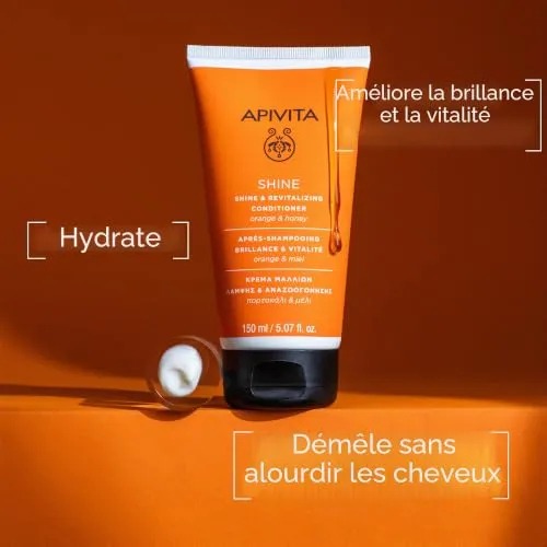 Apivita Shine après-shampooing 150 ml cheveux ternes