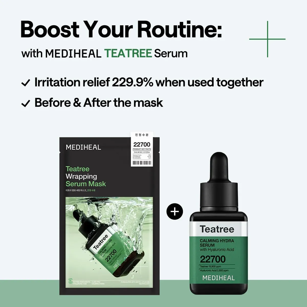 Mediheal Teatree masque wrapping apaisant x10 pureté