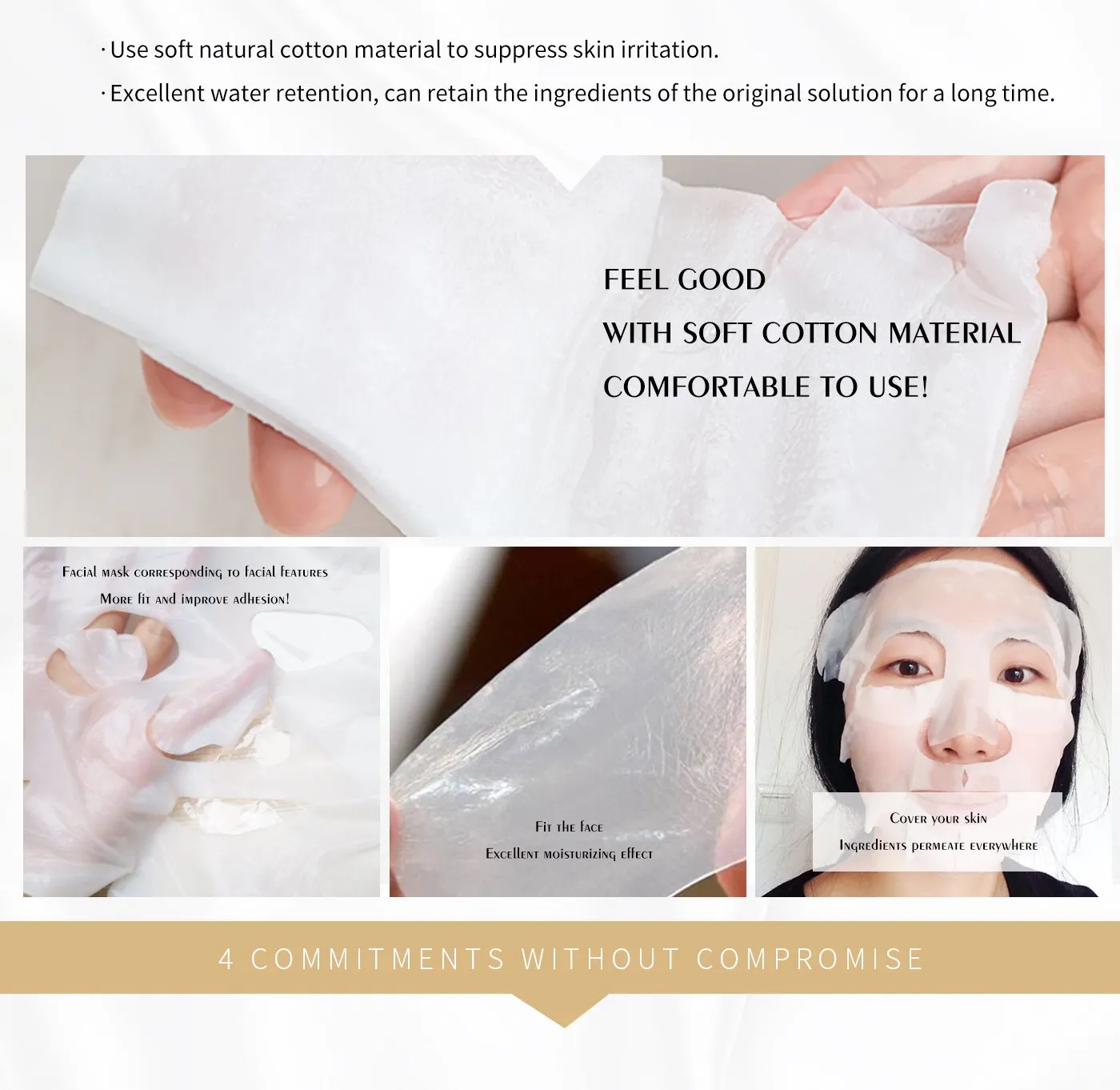 Mitomo Goddess MG Magic Box masque visage 50 pcs hydratant