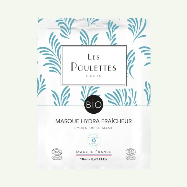 Les Poulettes Masque Hydra Fraîcheur hydratant aloe vera unidose