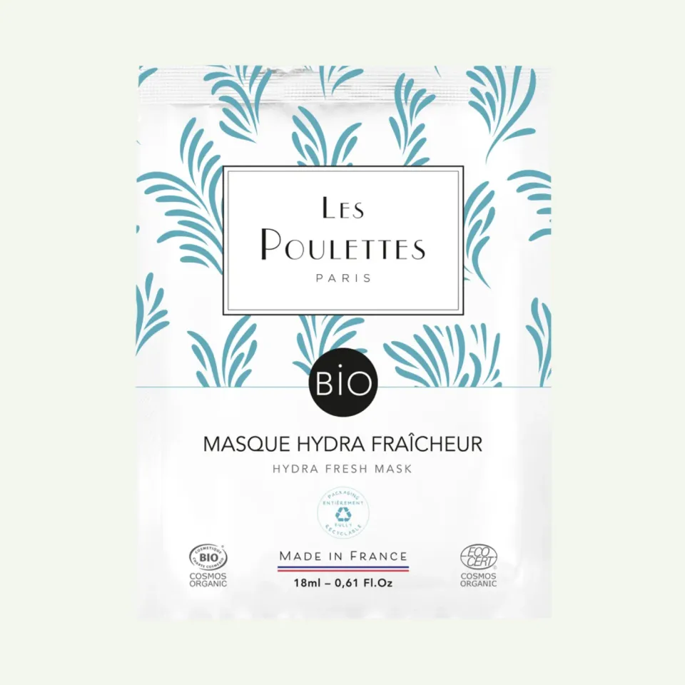 Les Poulettes Masque Hydra Fraîcheur hydratant aloe vera unidose