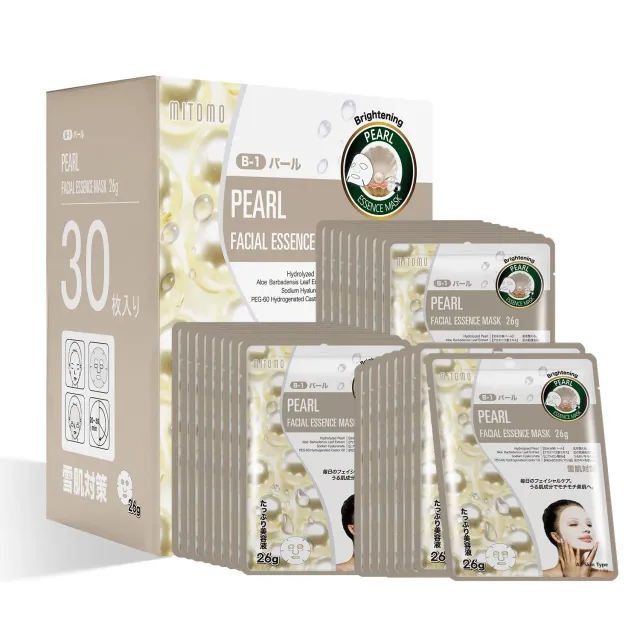 Mitomo Natural 512 Pearl MTSS00512 masque visage 30x26g perle