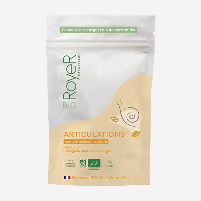 Royer Complément Articulations Bio Curcuma Collagène Cure 1 Mois