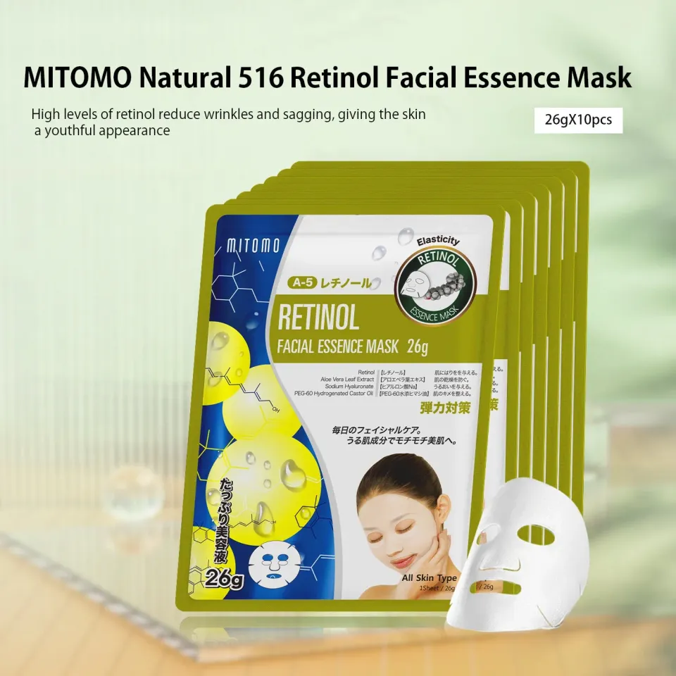 Mitomo Natural 516 masque visage rétinol tenseur