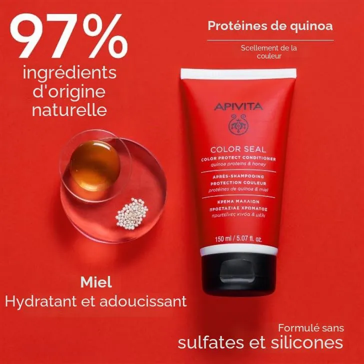 Apivita Color Seal après-shampooing couleur 150ml quinoa