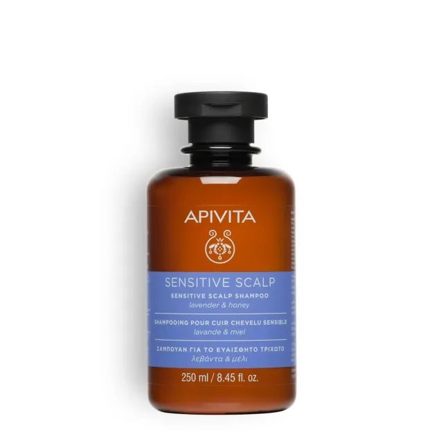 Apivita Shampoing cuir chevelu sensible sans sulfate au miel