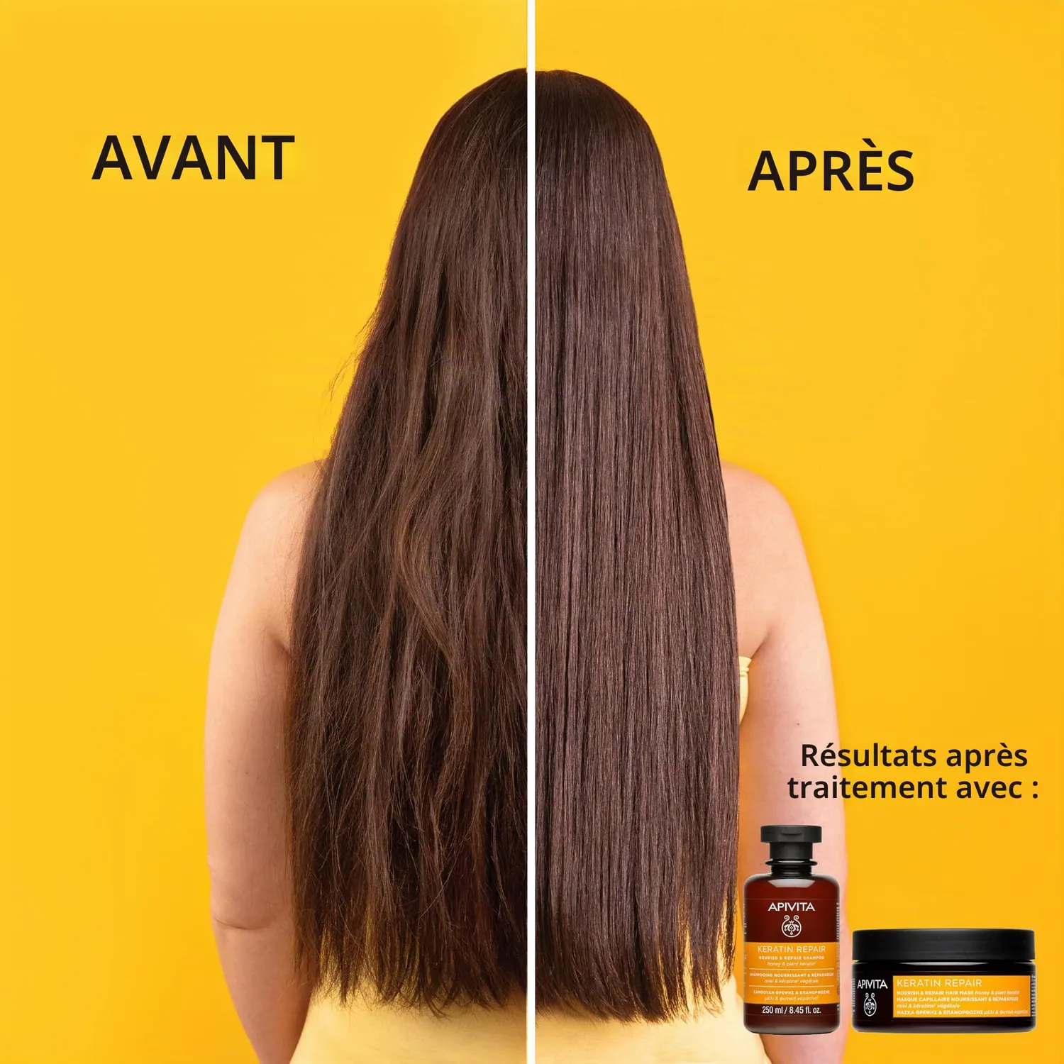 Apivita Keratin Repair shampooing kératine 250 ml réparateur