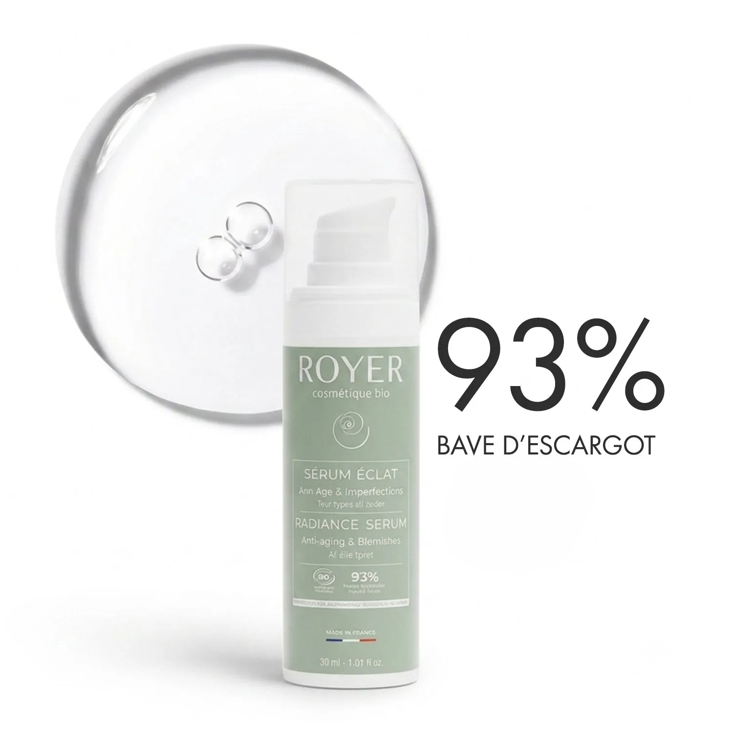 Royer Cosmétique sérum visage bave d'escargot anti-taches