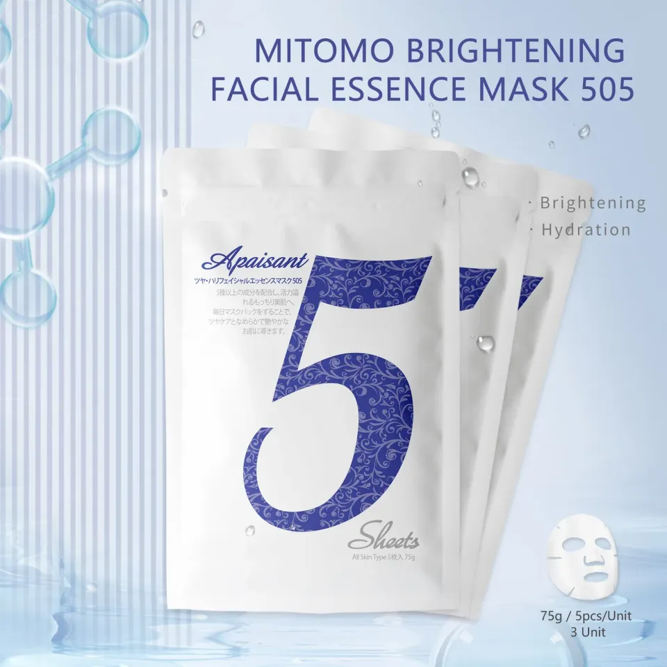 Mitomo MT HSSA00505-C-2x003 masque visage 15 pièces perle