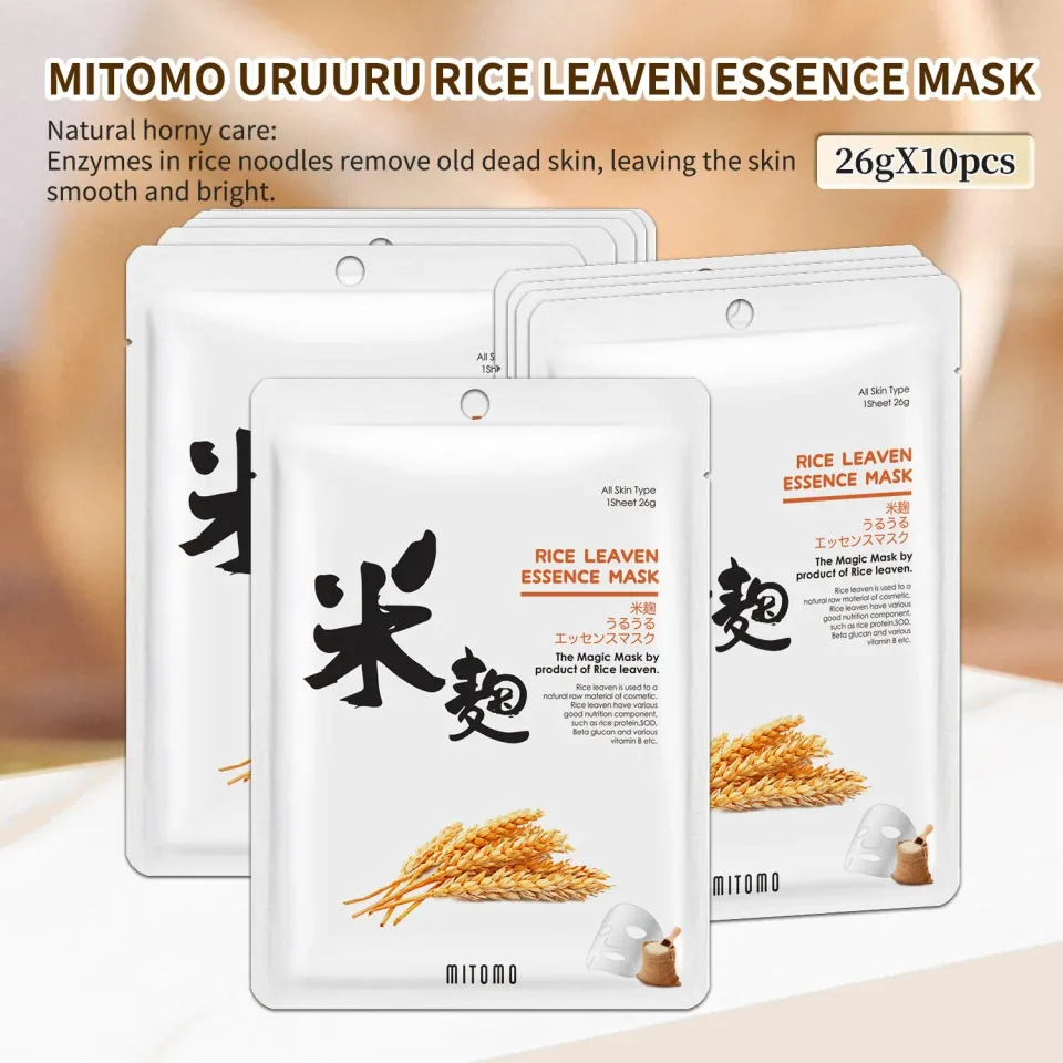 Mitomo TX Riz JPSS00612-E-4 masque visage éclat translucide