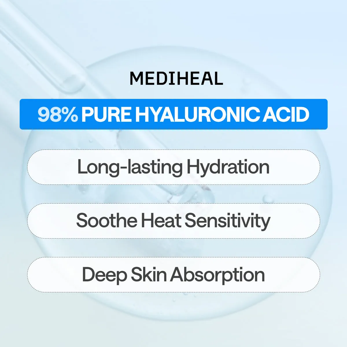 Mediheal Hyaluronate Essential Mask masque tissu 10 pcs hydratation