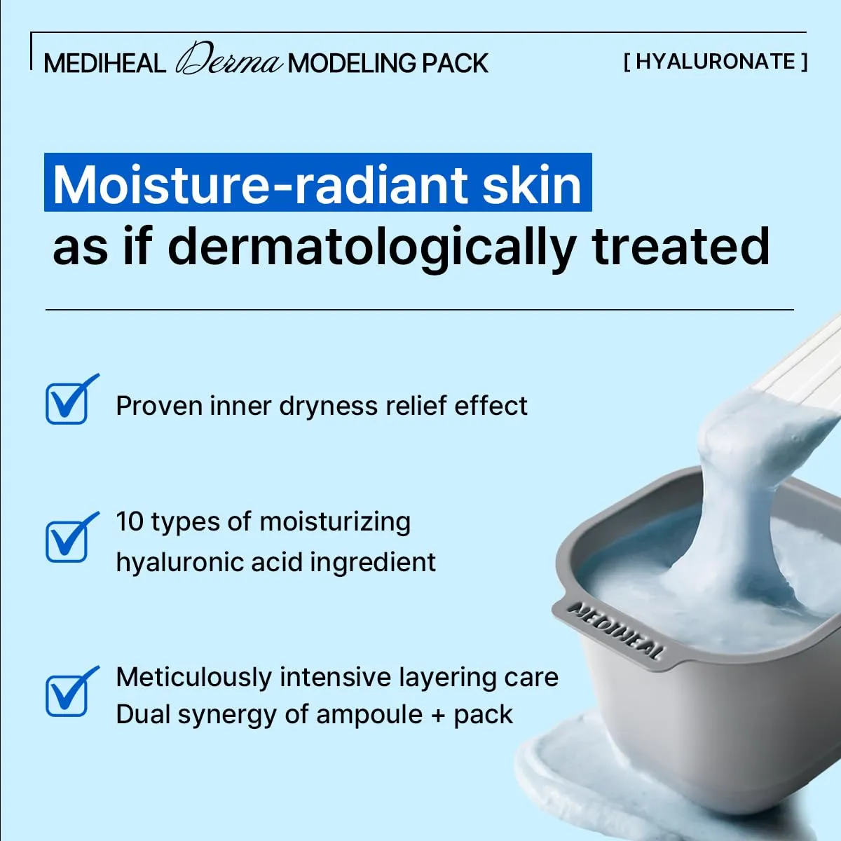 Mediheal Derma Modeling Pack Hyaluronate Masque