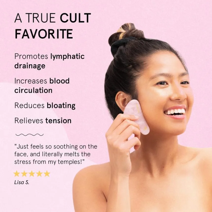 Grace & Stella Gua Sha pierre visage sculptant éclat