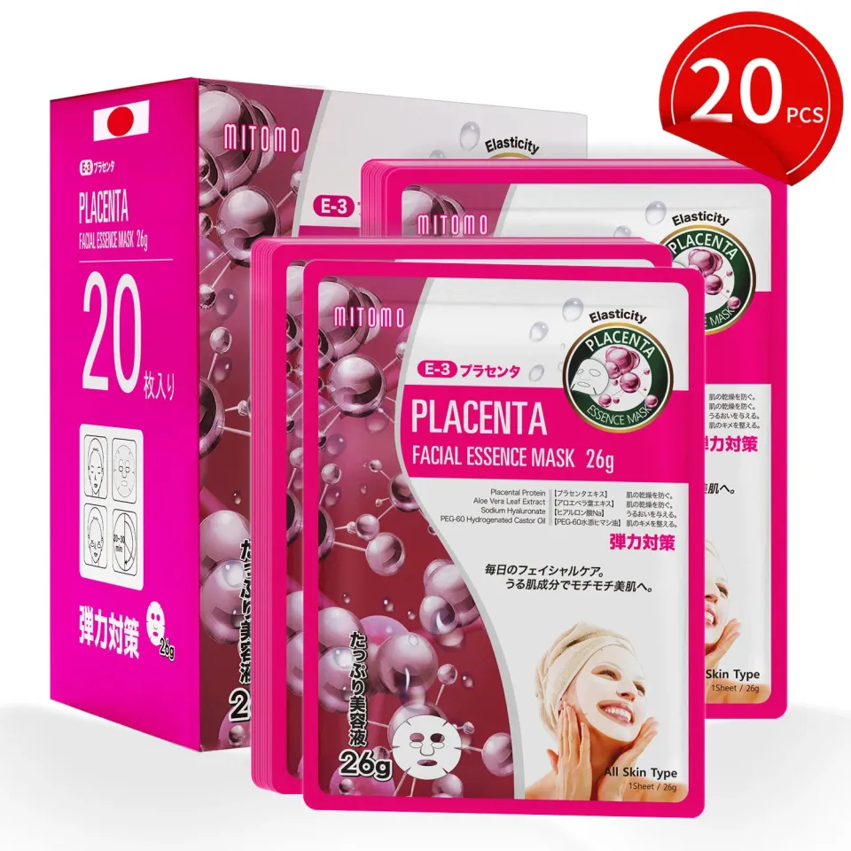 Mitomo Natural 516 masque placenta élasticité 20