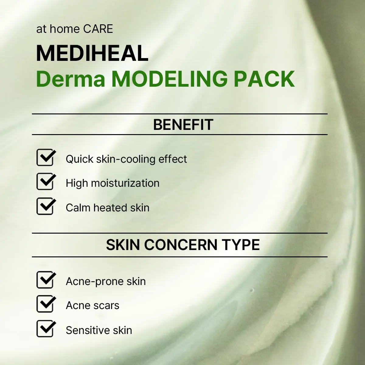 Mediheal Derma Modeling Pack masque visage tea tree apaisant