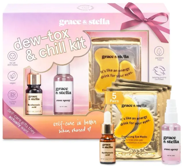 Grace & Stella Dew-Tox Chill coffret soin 3 pièces éclat