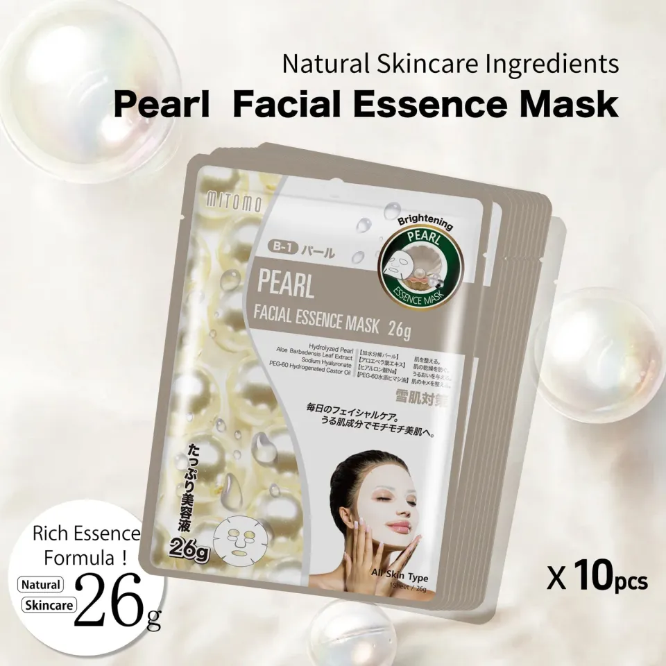 Mitomo MT MTSS00512-B-1J masque visage 10 pcs perle 26g