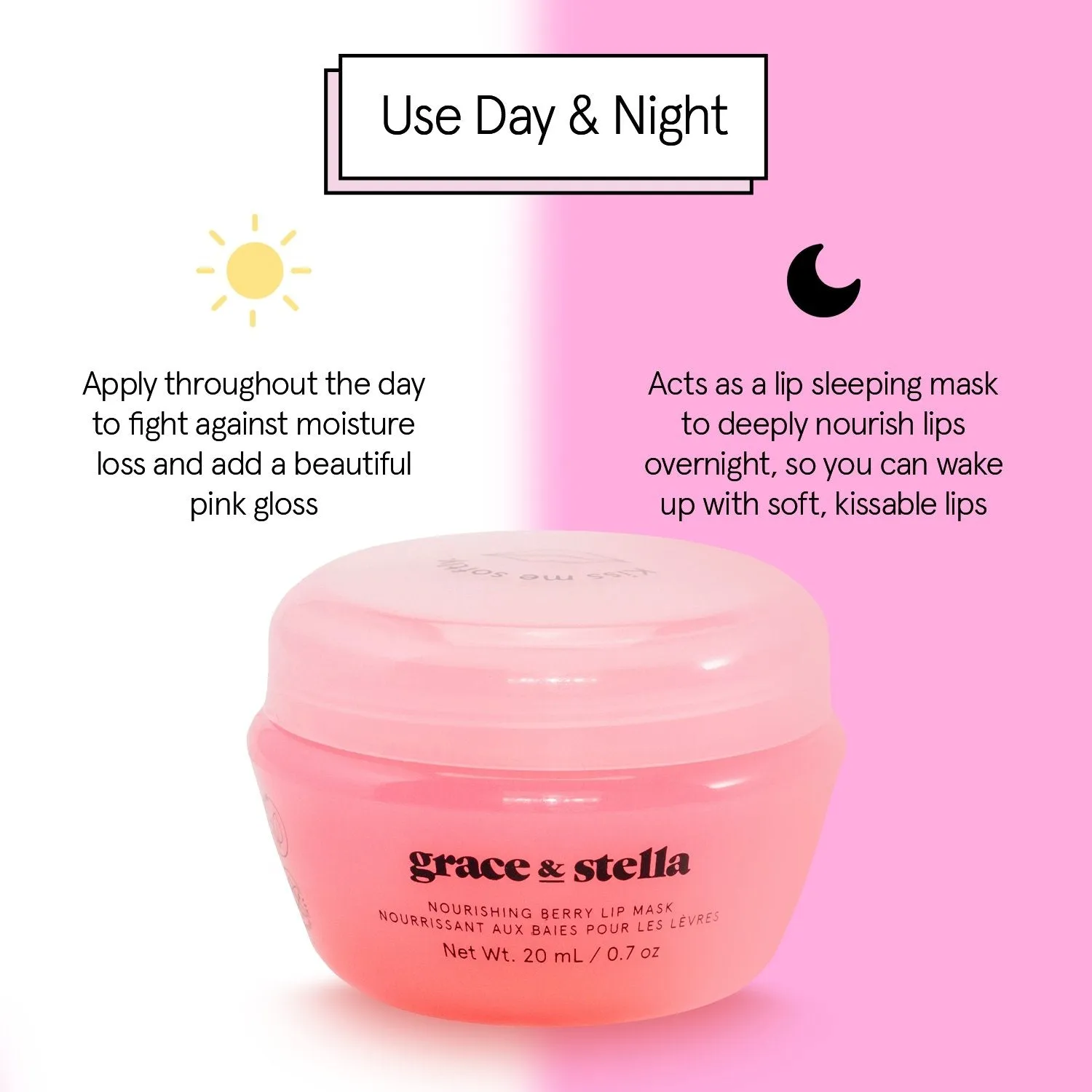 Grace & Stella Berry Masque Lèvres 1 pièce