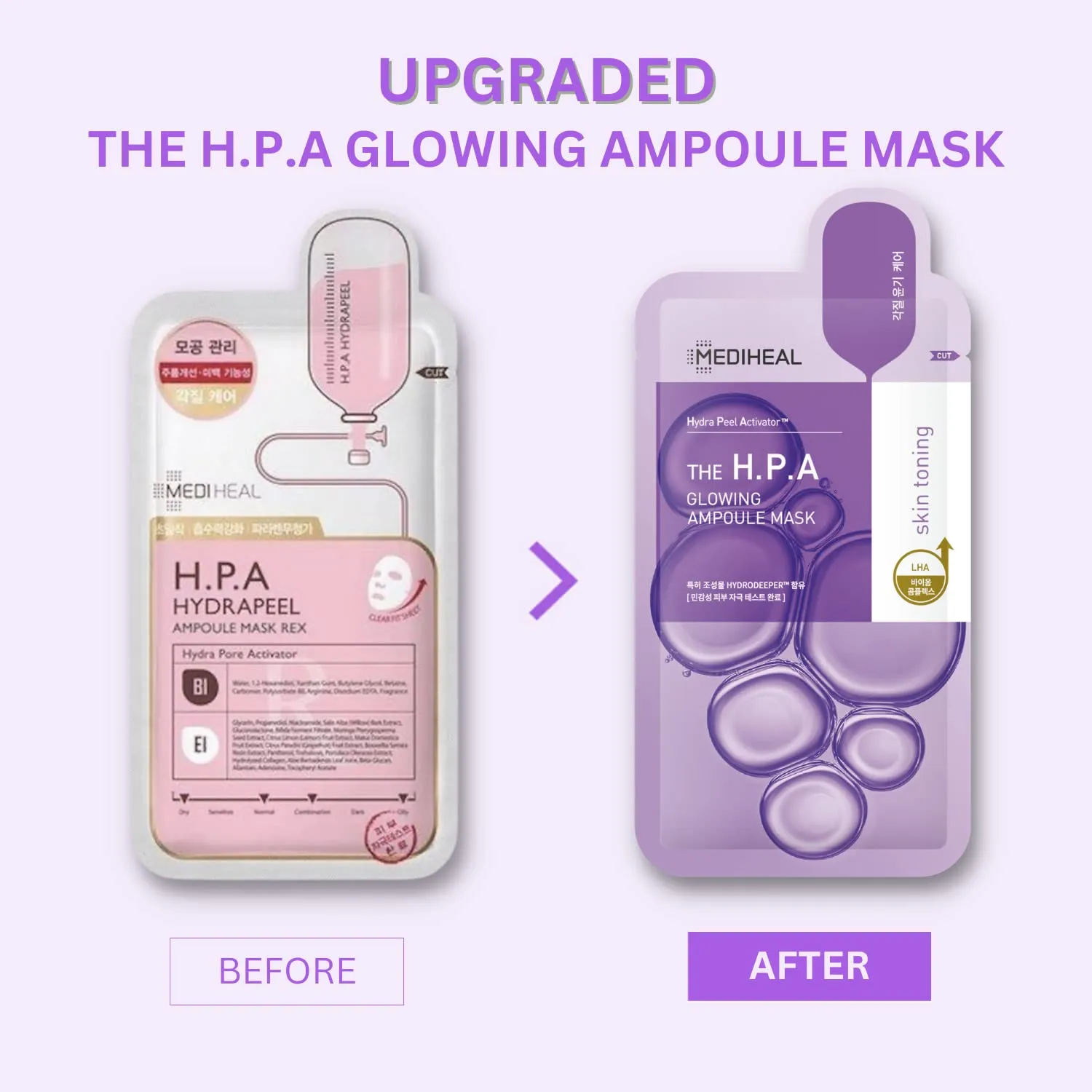 Mediheal Derma Ampoule Mask H.P.A masque visage x10 pores