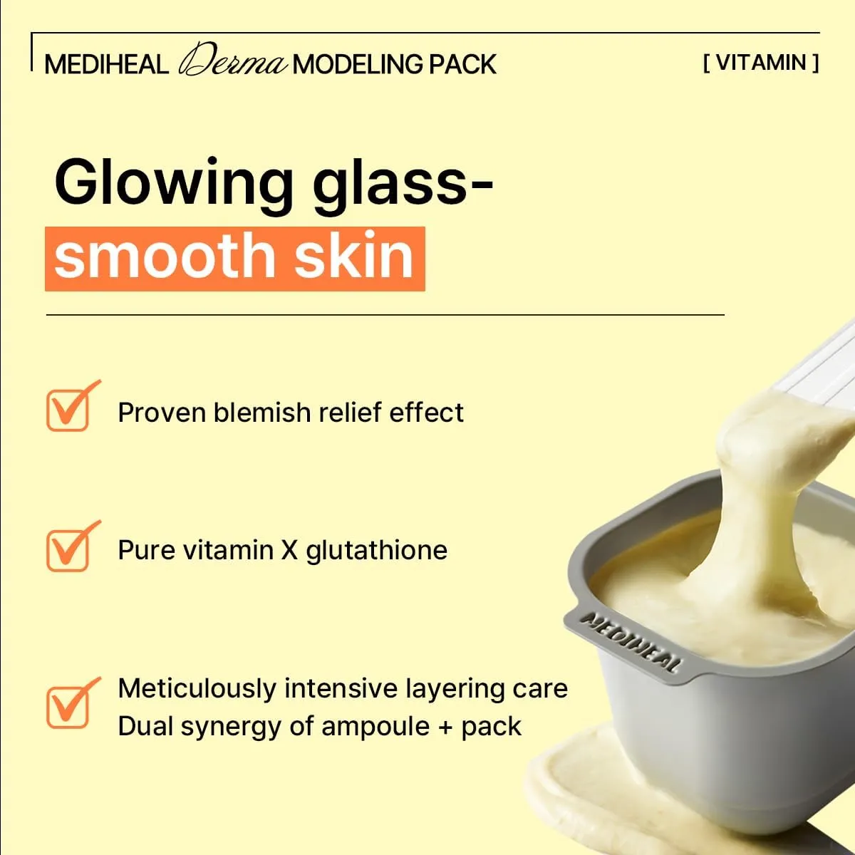 Mediheal Derma Modeling Pack Vitamin masque éclat 1 soin vitamine