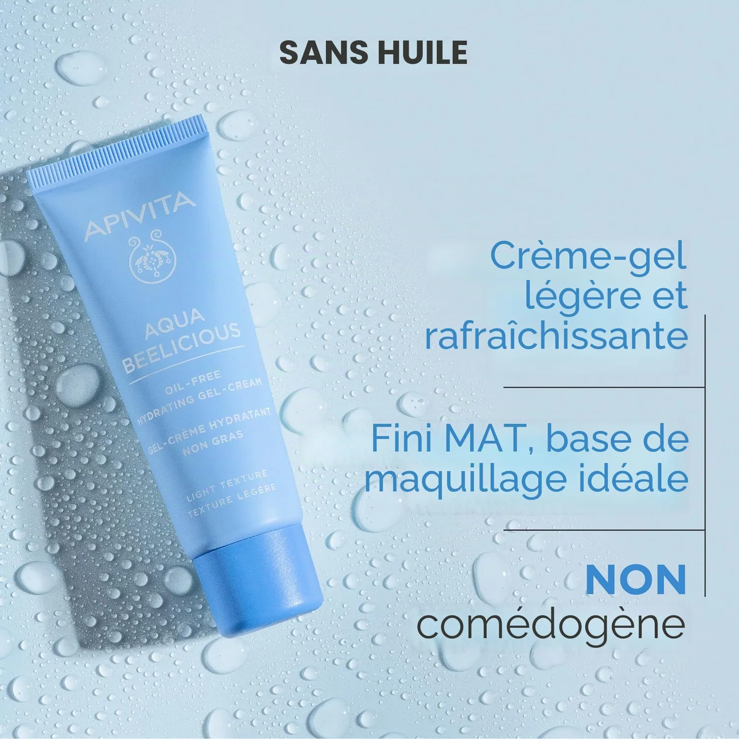 Apivita Aqua Beelicious gel-crème visage 40 ml matifiante