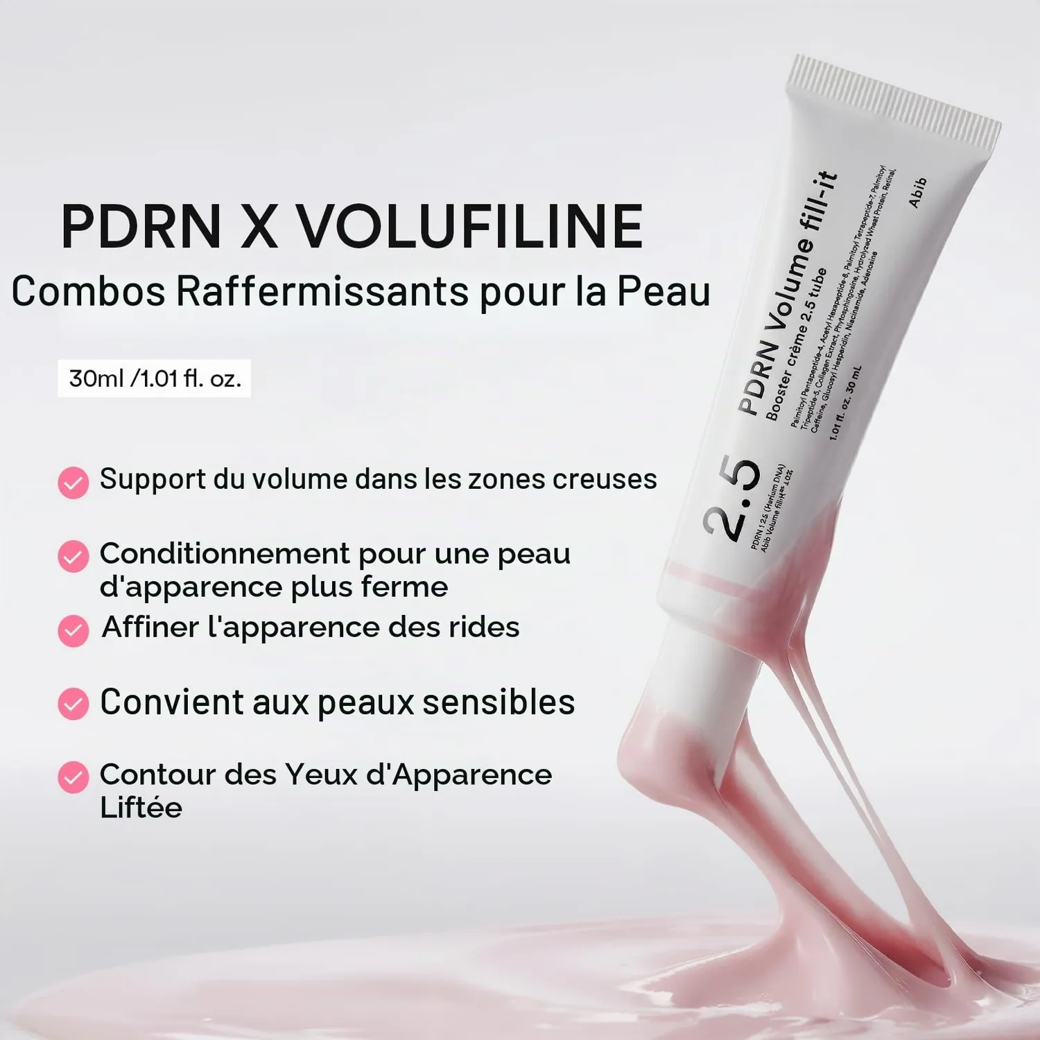Abib PDRN Volume Fill-it Booster crème visage tube repulpante