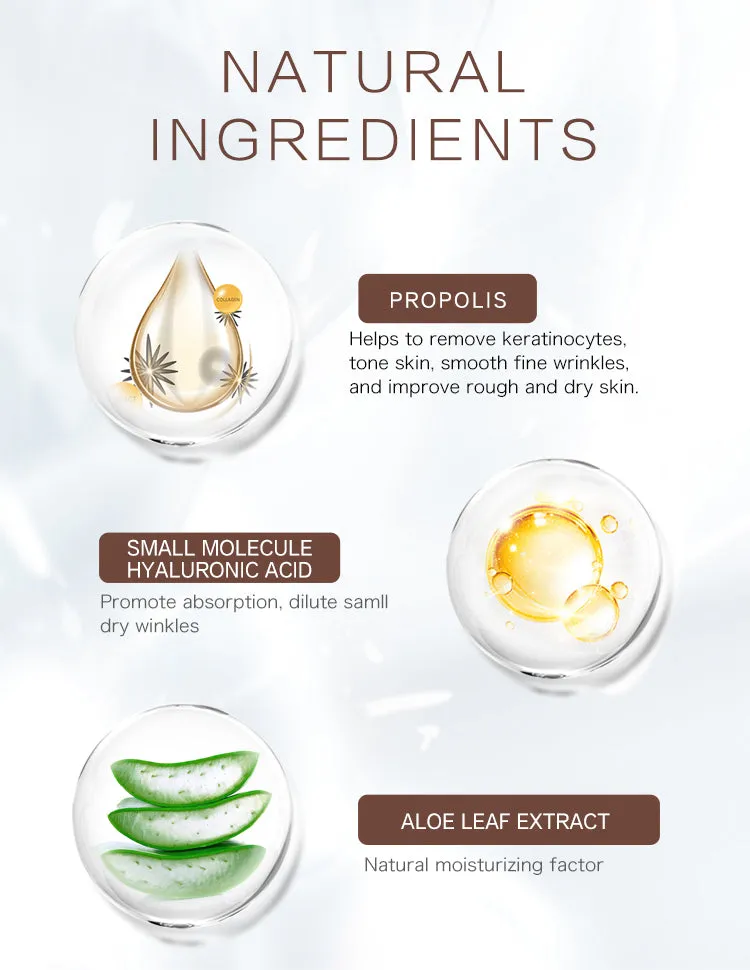 Mitomo Natural Propolis masque tissu 5 pièces purifiant