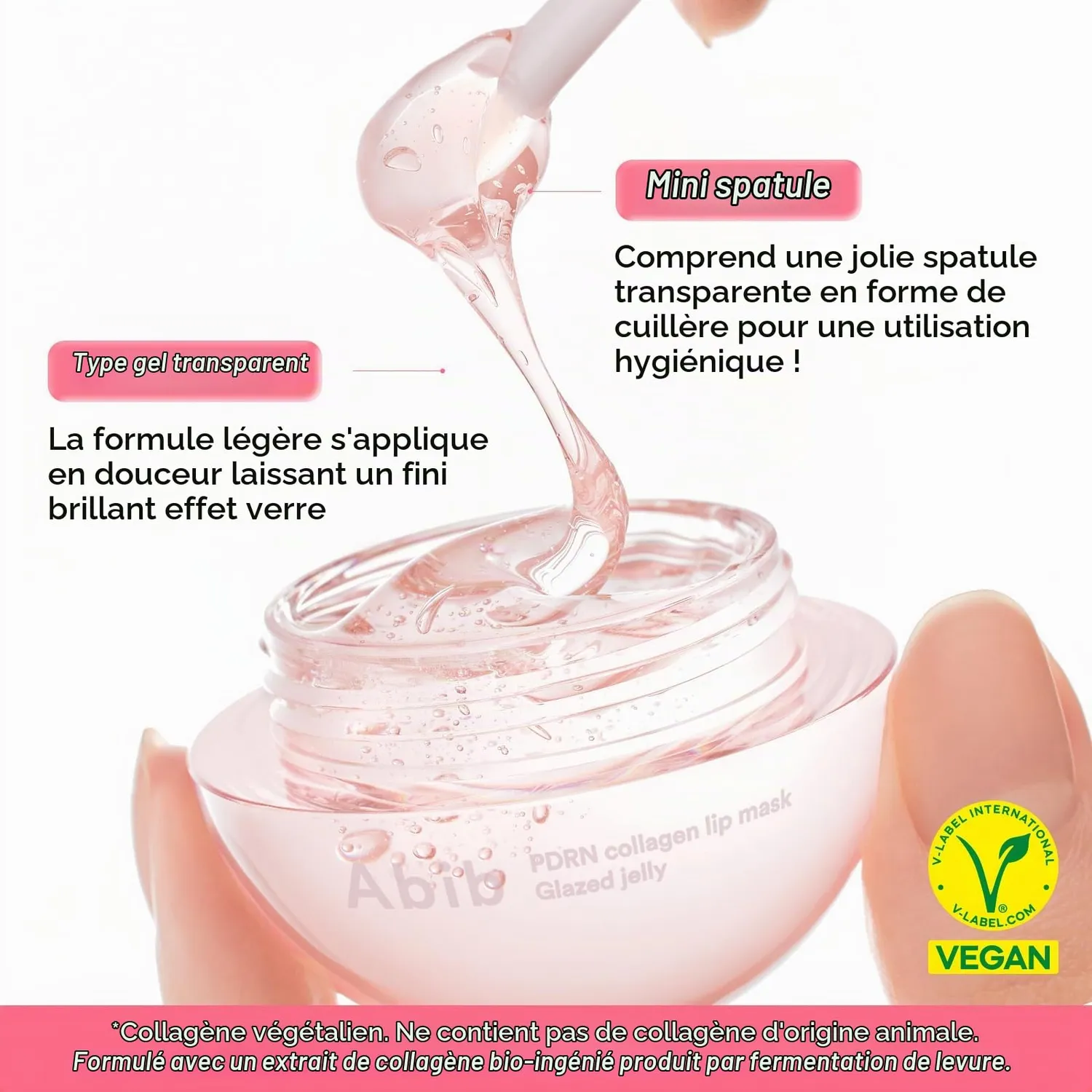 Abib PDRN Collagen masque lèvres jelly 11ml rose