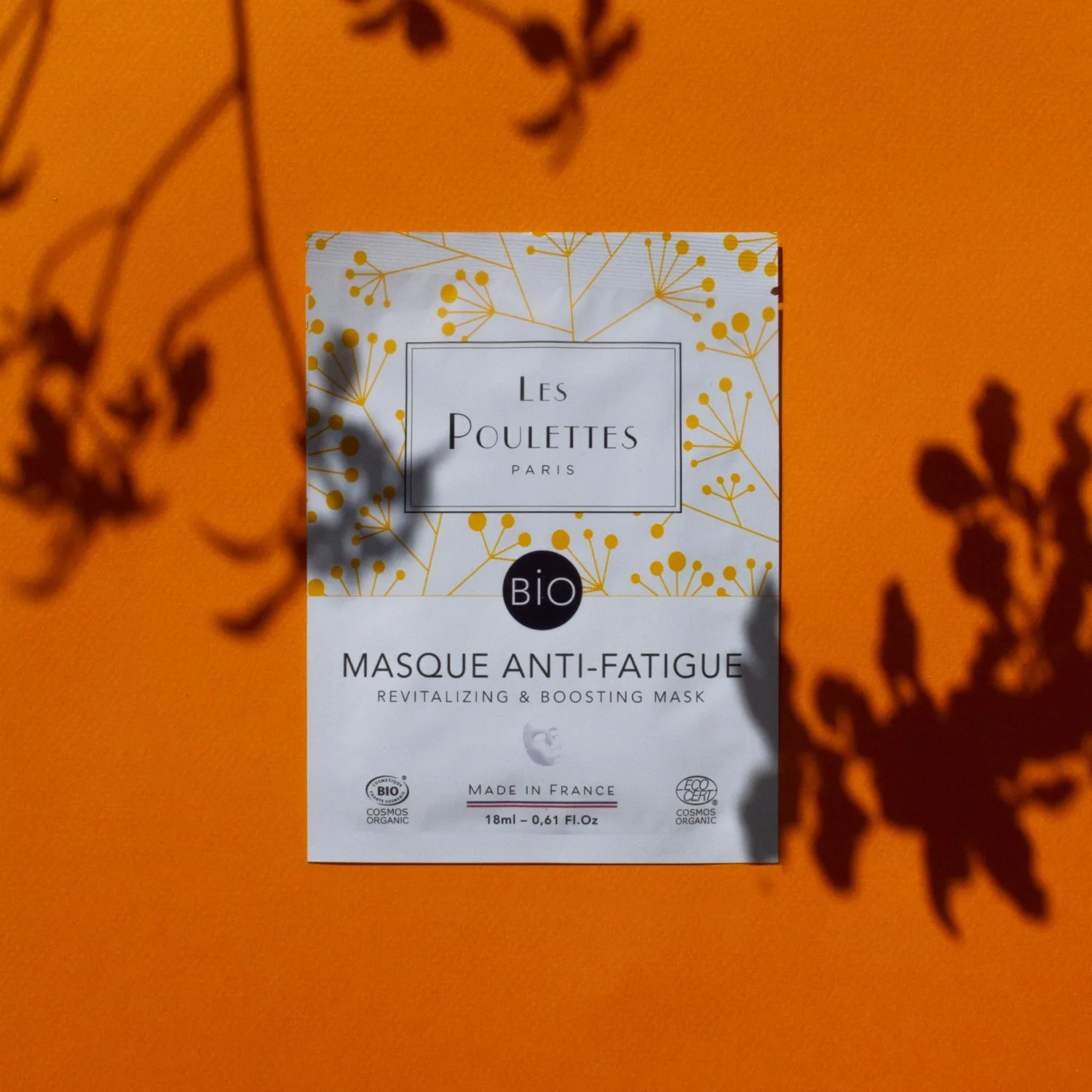Les Poulettes Masque Anti-Fatigue visage pamplemousse unidose
