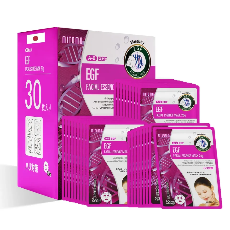 Mitomo MT Natural 516 EGF masque visage 30 pièces fermeté