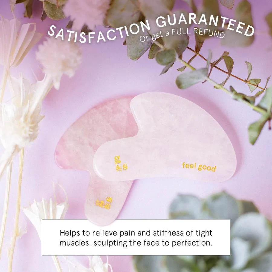 Grace & Stella Gua Sha pierre visage sculptant éclat