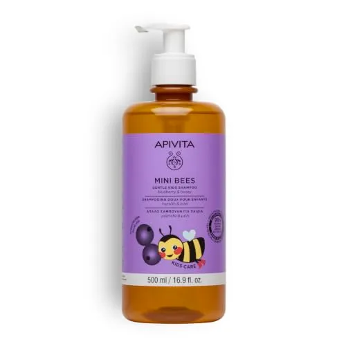 Apivita Mini Bees shampoing enfant 500ml miel myrtille doux