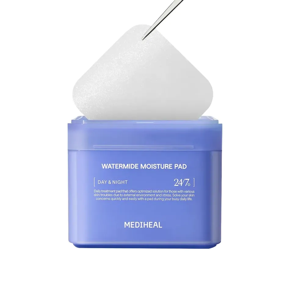 Mediheal Watermide Moisture Pad toner hydratant 100 pads acide