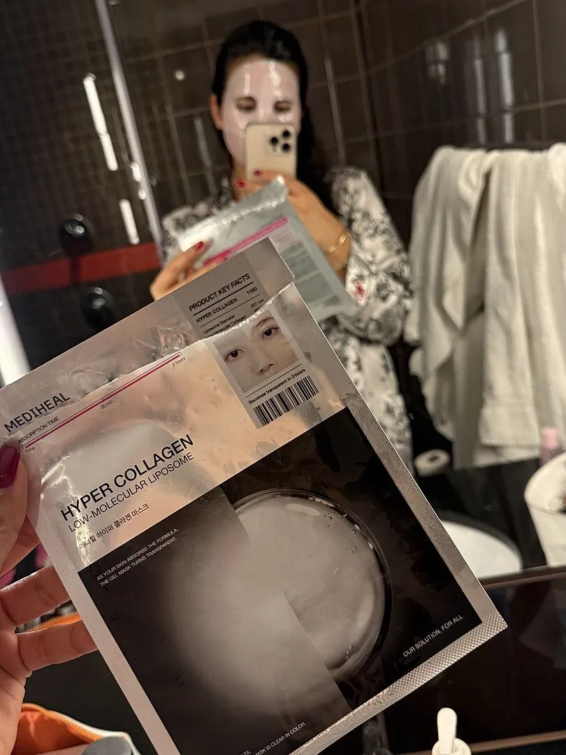 Mediheal Hyper Collagen masque gel visage 4 patchs raffermissant