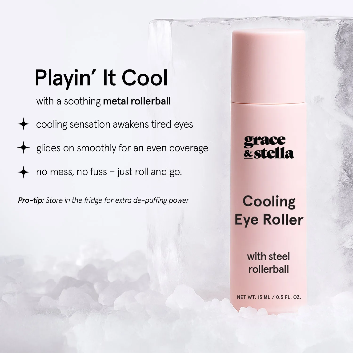 Grace & Stella Cooling Eye Roller soin yeux caféine