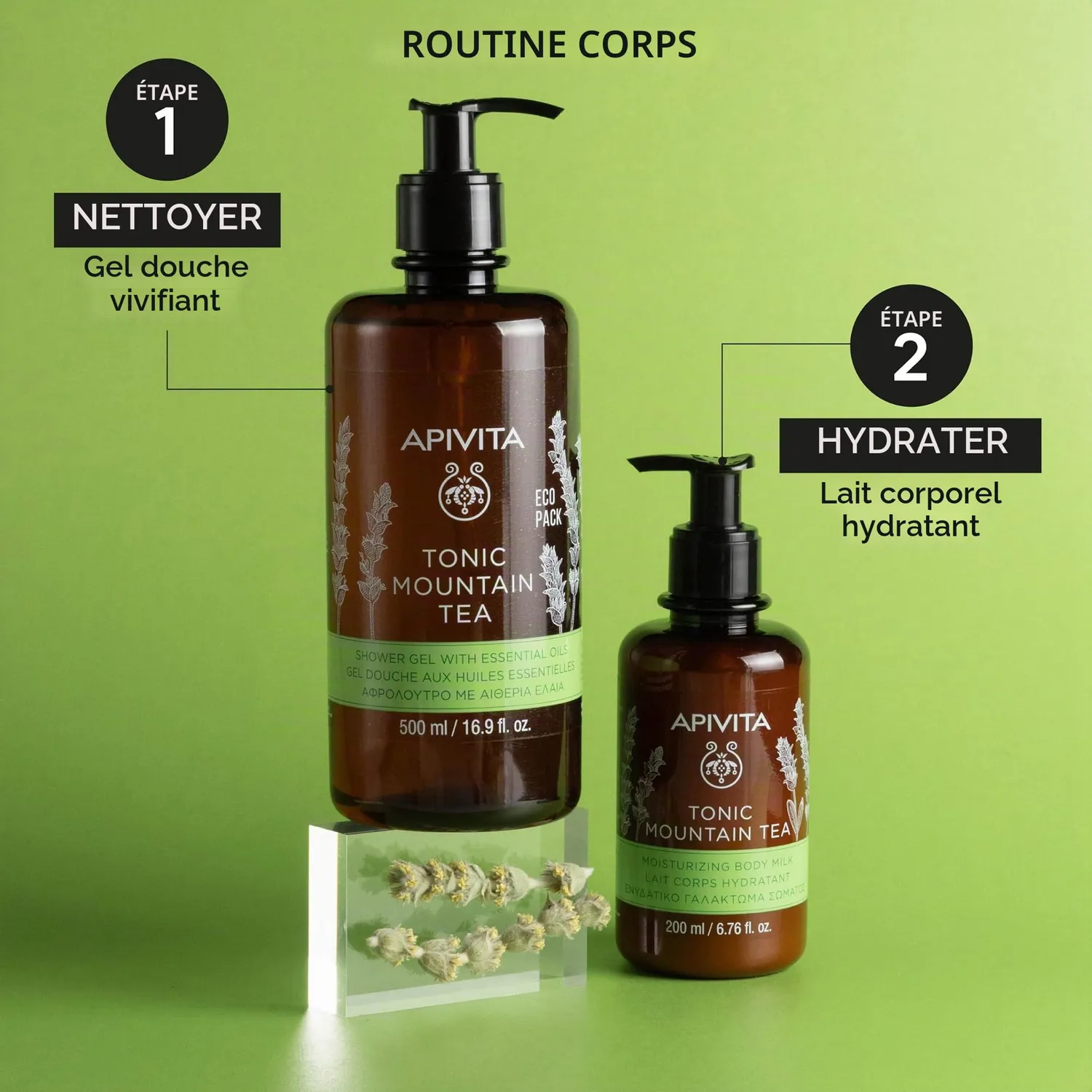 Apivita Mountain Tea gel douche thé montagne 500 ml