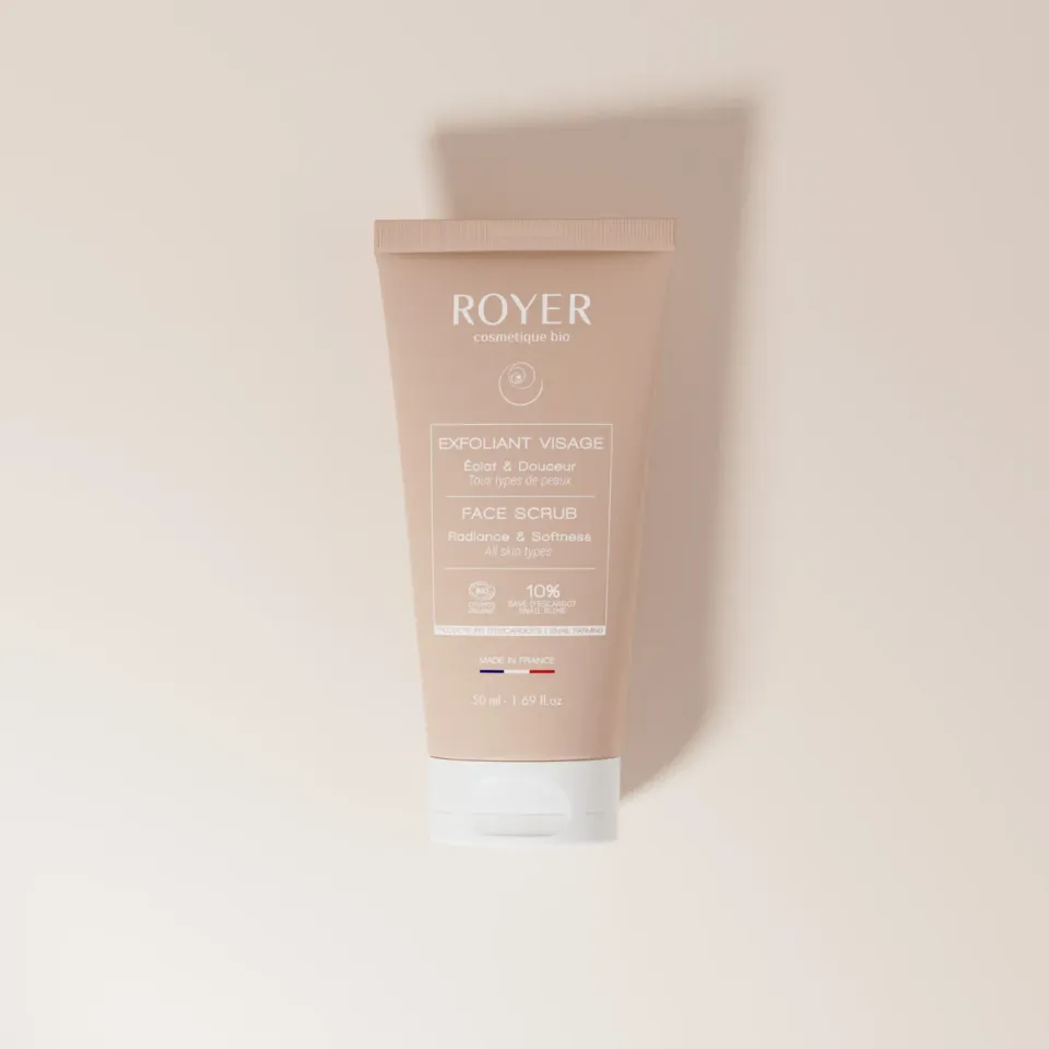 Royer exfoliant visage bave d'escargot bio micro-grains