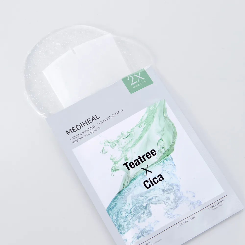 Mediheal Derma Synergy masque calming tea tree 4 pièces
